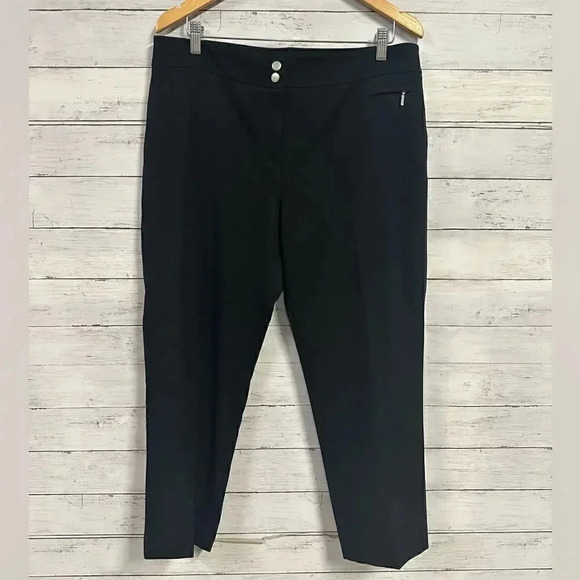 Anne Klein Black Dress Pants Size 14p - Picture 1 of 6